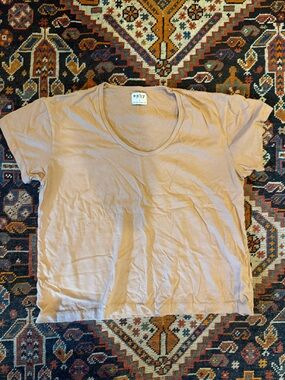 Esby Apparel Jane tee, Scoop Neck in Pecan, size S